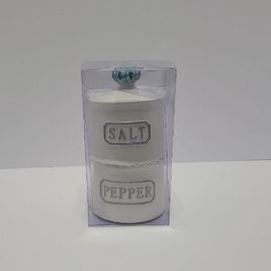 White Ceramic Salt and Pepper Shaker Set